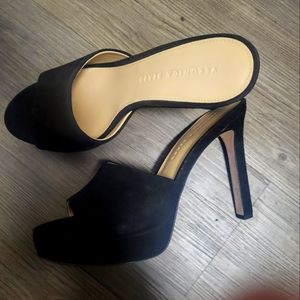 Veronica Beard Dali Suede Platform Mules